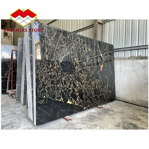 China Black portoro Marble Slab With Golden  vein Athens Marbles Black Marble Slabs