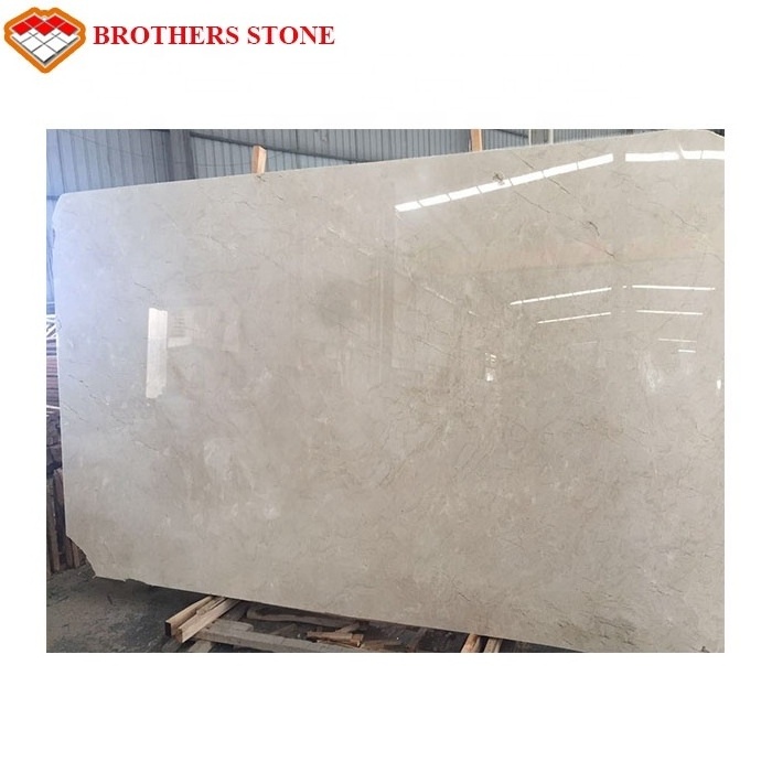 2022 Brothers Stone hot sale Spanish Cream Marble  Crema Marfil Marble slab for flooring decoration for Villa