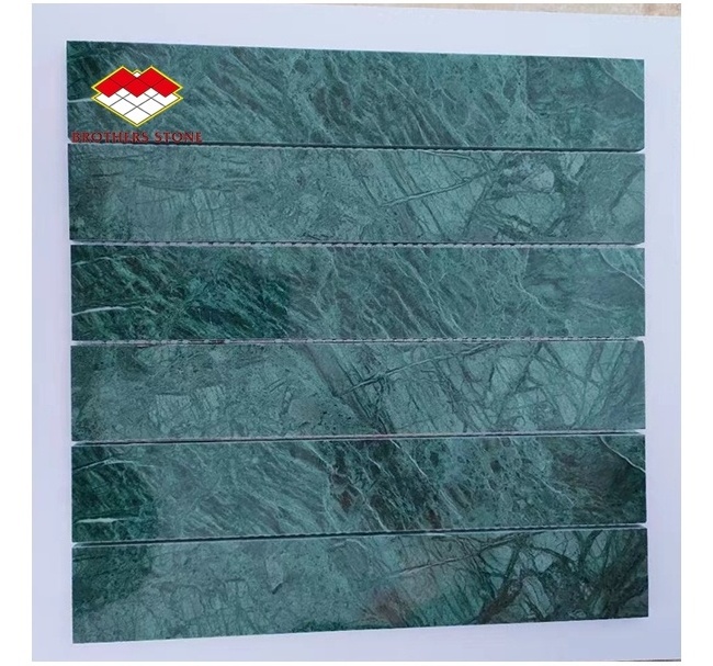 Natural green and beige marble mosaic tile cutting marble star flower Design Wall And Floor