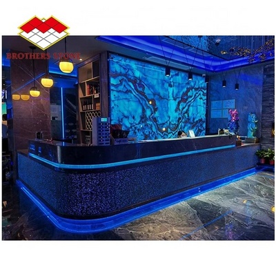 Natural Stone Polished Blue Onyx Tiles Backlit Blue Ice Onyx Marble Blue natural translucent onyx stone slab