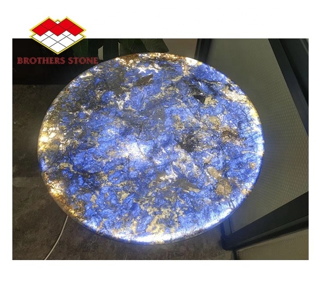 Photoelectric Luxury Stone Agate Led Light Marble Stone For furniture table Backlit Slabs Tiles