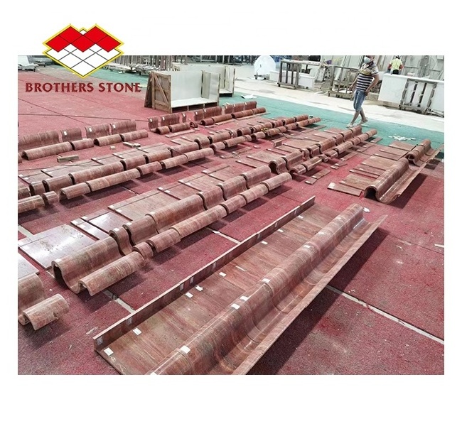 Natural Stone Red Travertine Polished Slabs And Tiles For Flooring And Wall wall panel for interior decoration