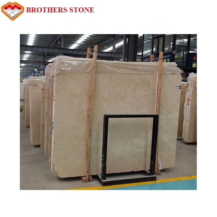 2022 Brothers Stone hot sale Spanish Cream Marble  Crema Marfil Marble slab for flooring decoration for Villa