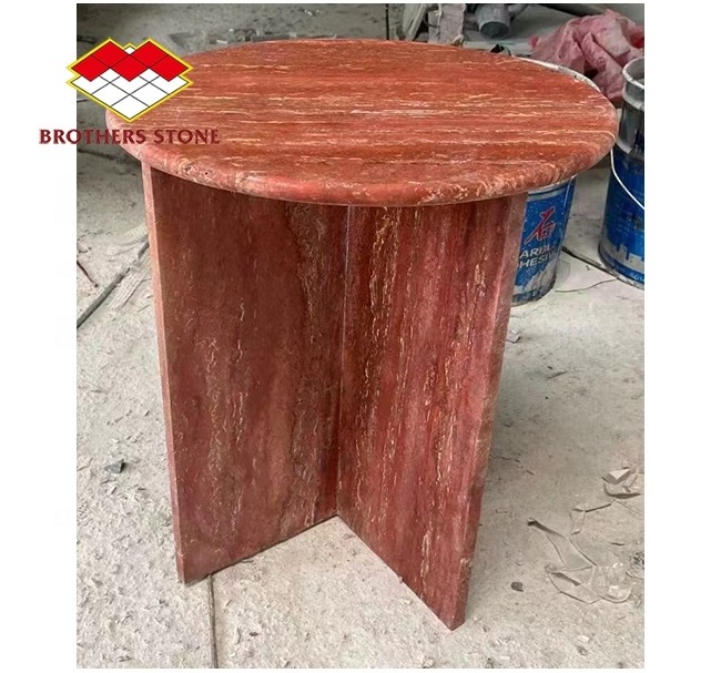 Natural Stone Red Travertine Polished Slabs And Tiles For Flooring And Wall wall panel for interior decoration