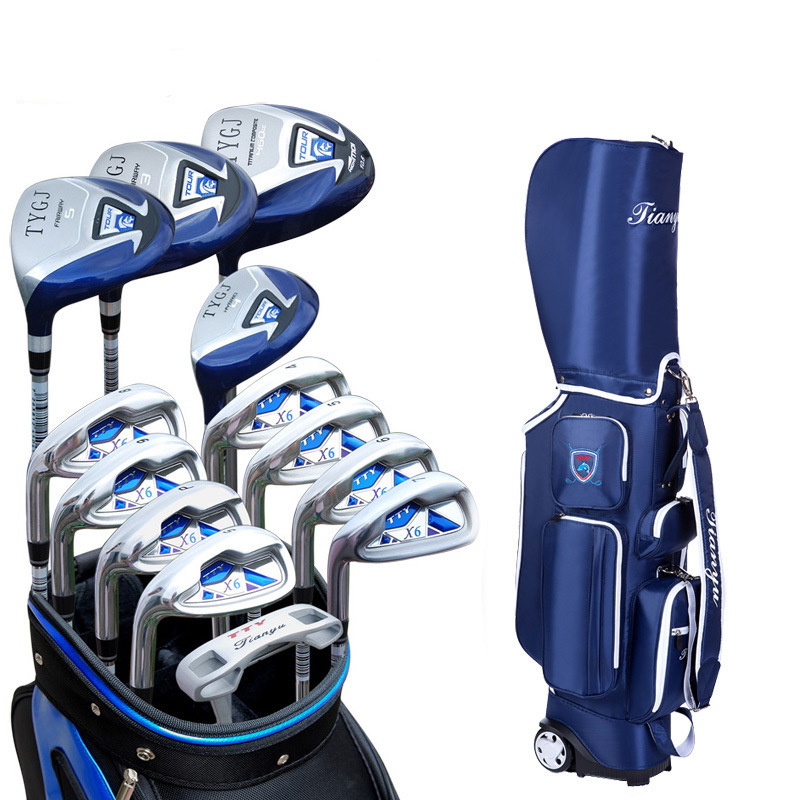 Wholesale Golf Equipment Men's Club Heads Set Left Hand Zincy Alloy Beginner Practice Men Golf Clubs