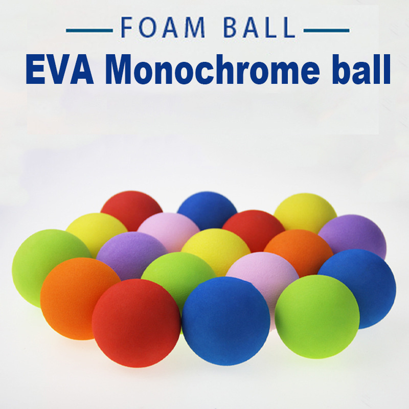 Cross-Border Indoor Color EVA Ball Synthetic Rubber Ball Home Children's Toy Golf Practice Ball