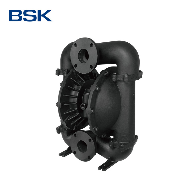 BSK cast iron high flow rate 903 lpm pneumatic sludge waste oil pump self priming air operated pumps