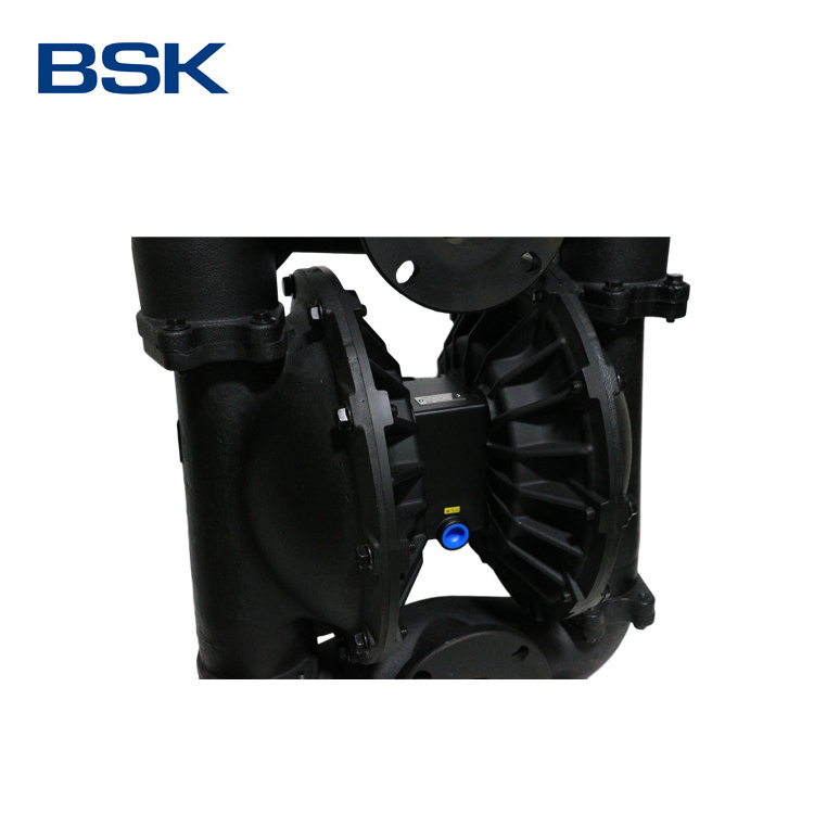 BSK cast iron high flow rate 903 lpm pneumatic sludge waste oil pump self priming air operated pumps