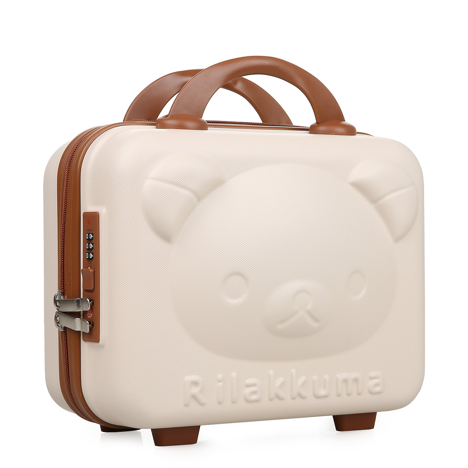 New Design Cute Bear Portable Mini Travel 14 inch Suitcase Makeup Case for Girl Kids Women