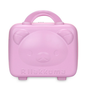 New Design Cute Bear Portable Mini Travel 14 inch Suitcase Makeup Case for Girl Kids Women