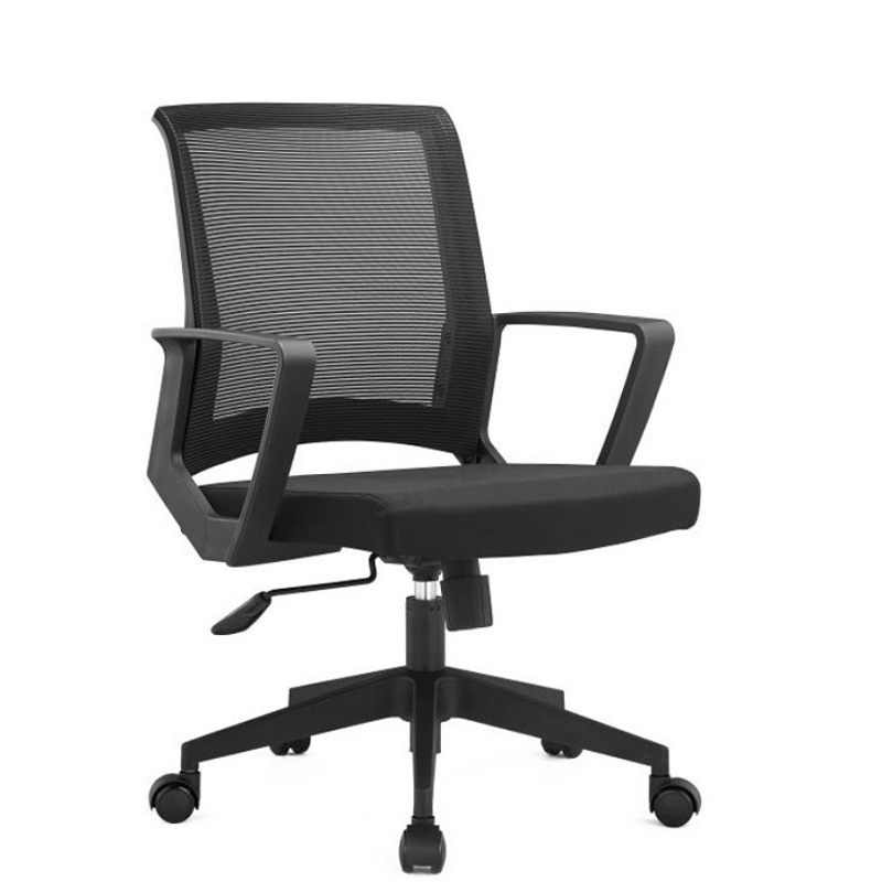 Modern Ergonomic Conference Furniture Mid Back Fabric Mesh Chair Swivel Visitor Chairs