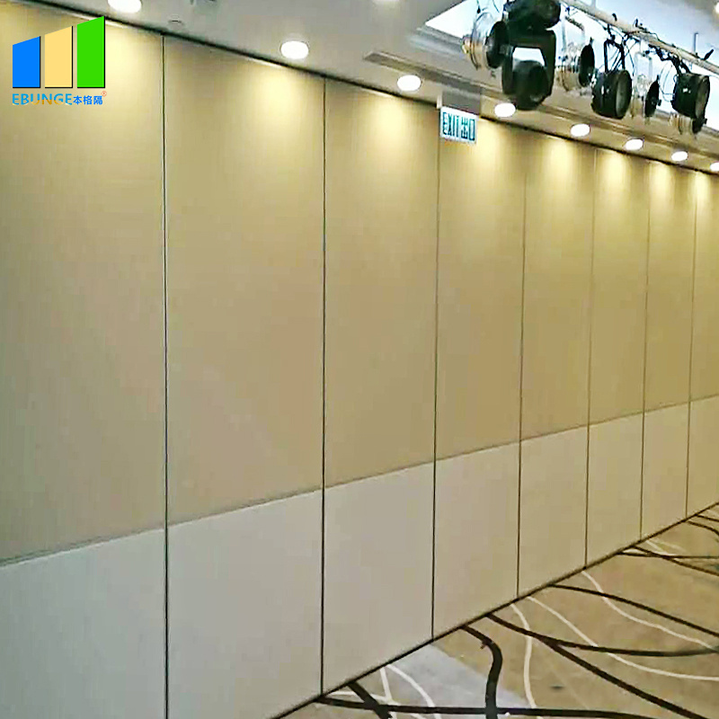 Automatic Convention Center Soundproof Wood Panel Operable Movable Wall Partitions Wall On Wheels Philippines For Restaurant