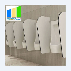 EBUNGE Laminated Board Partition Wall Male Toilet Partitions Divided Urinals