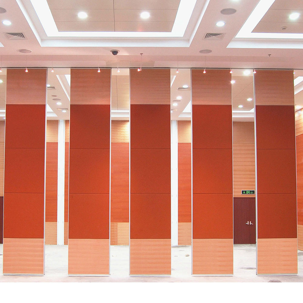 Wooden Sliding Soundproof Accordion Walls Room Divider Foldable Movable Partition Wall For Hotel