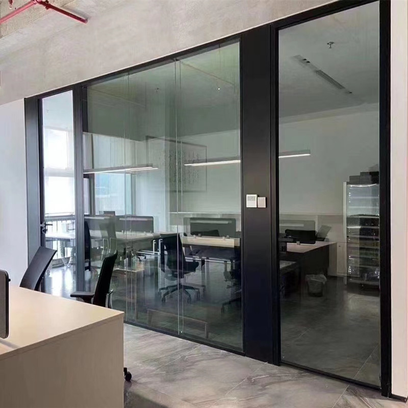 Foshan Acoustic Office Glass Partition Wall Office Glass Partition For Office Building