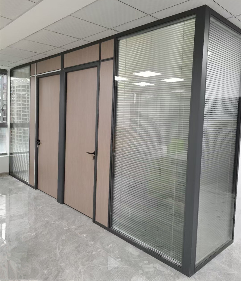 Foshan Acoustic Office Glass Partition Wall Office Glass Partition For Office Building