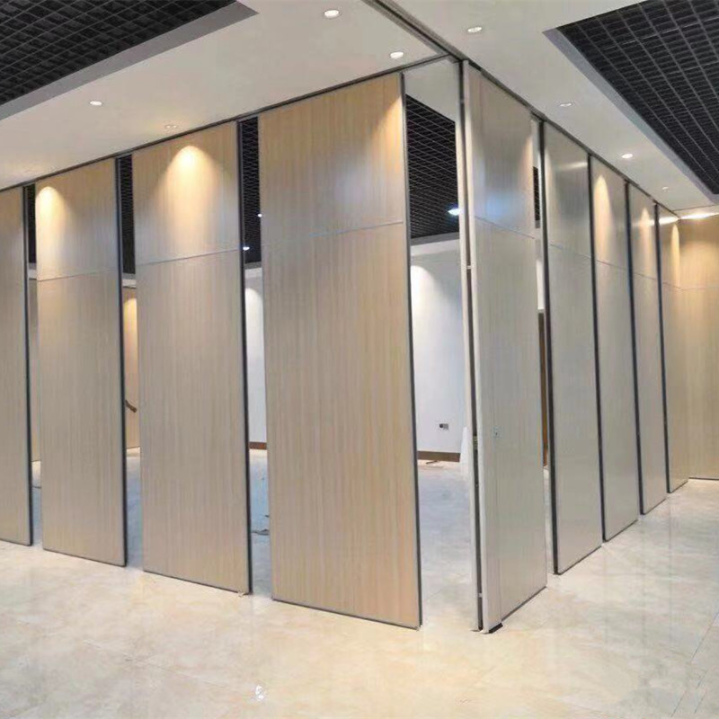 Wooden Sliding Soundproof Accordion Walls Room Divider Foldable Movable Partition Wall For Hotel