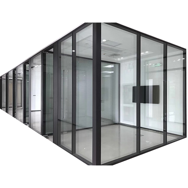 Commercial Furniture Office Partition Glass Wall Living Room Office Thickness Tempered Glass Partition Wall