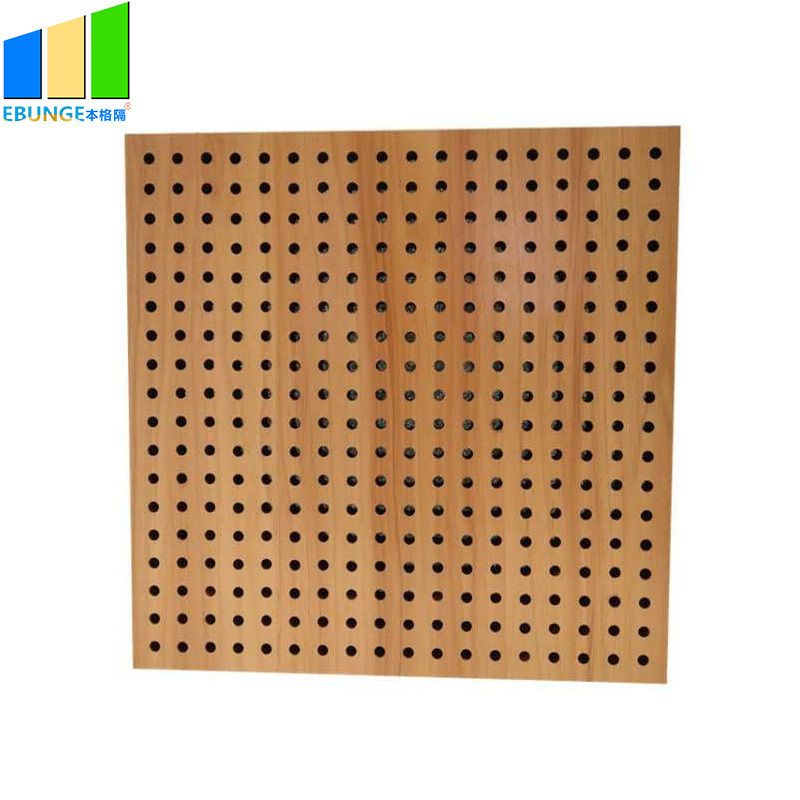 Decorative Wooden Micro Sound Absorbing Perforated Acoustic Panel Veneer Mdf Groove Acoustic Panels Board Price