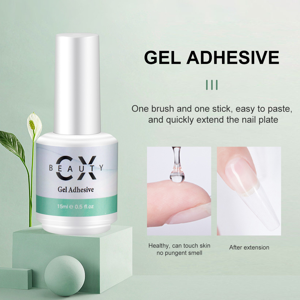 wholesale cheap price super adhesive press on nails 15 ml UV glue gel for tips fast drying nail tip glue