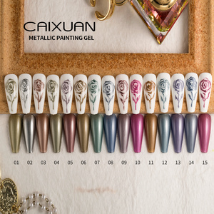 Hot Sale Free Samples Caixuan No Wipe Metallic Painting Gel