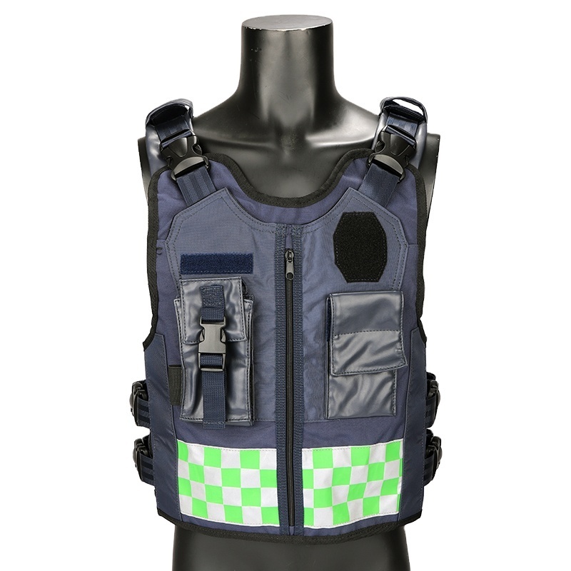 YAKEDA High Quality Blue chaleco seguridad 600D Polyester pp webbing Quick Release Tactical utility working Reflective Vest