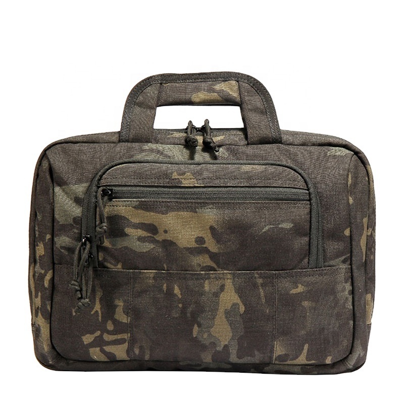 Camo Laptop Bag Hunting Handbag Custom Computer Handbags Men 6.5L Nylon Black Camouflage Tactical Laptop Bag