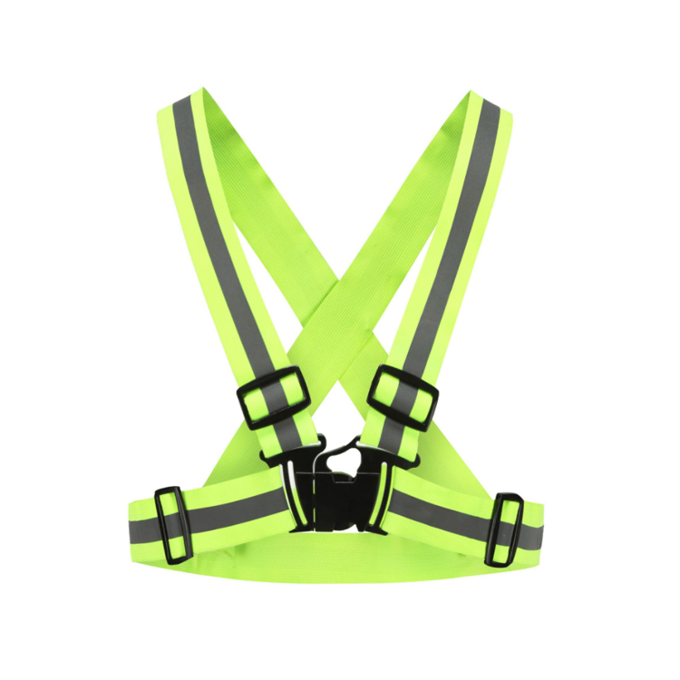 Wholesale Yakeda Chaleco Reflectante High Visibility Safety Fluorescent Yellow LED Running Reflective Vest