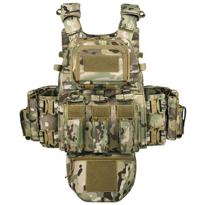 Custom Yakeda Chaleco Tactico Plate Carrier Camouflage 1000D Oxford Quick Release Tactical Security Vest For Men