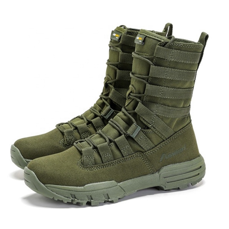 Wholesale Climbing Shoes Men Black Leather Outdoor Sports Combat Tactical Safety Boots For Sale