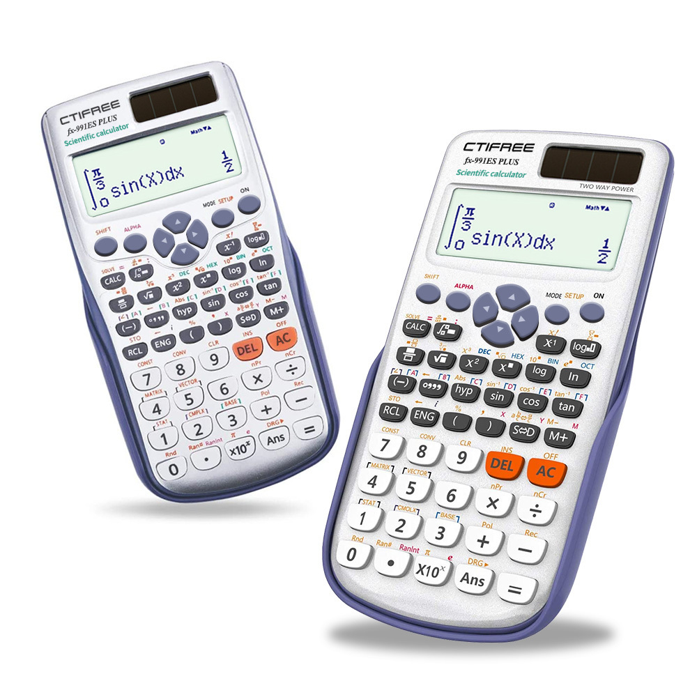 Scientific Calculator Logo Digital Professional Students Mathematics Fx 991es Plus Custom Solar Electronic Scientific Calculator