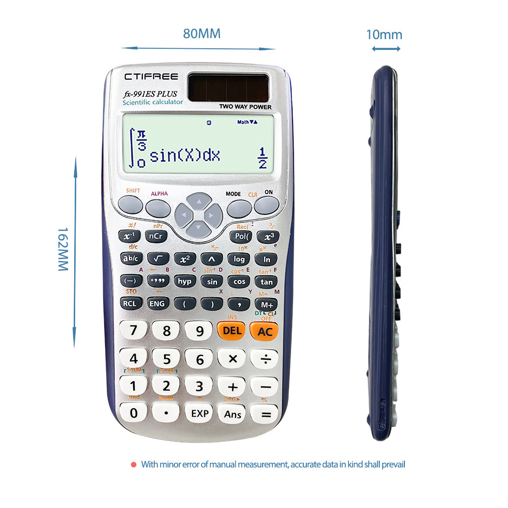 991es plus Scientific Calculator Logo Digital Professional Student Mathematics ctifree scientific calculator fx-991es plus