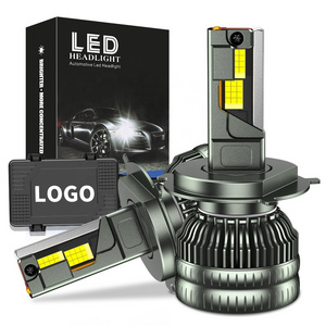 K25 Latest Design 200W Super High-power LED Car Headlight Bulbs,H4 9003 HB2 Car Accessories for Light Customized Logo Headlamp