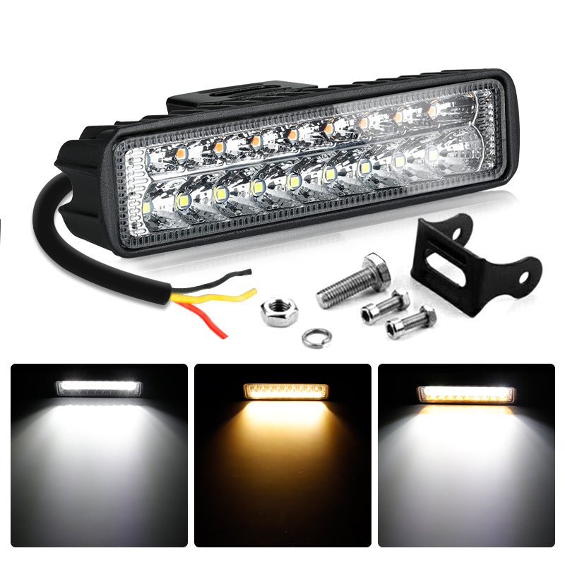 4D 54W LED light bar high power super brightness Offroad spot light LED working light waterproof auto strip lamp 12V 24V