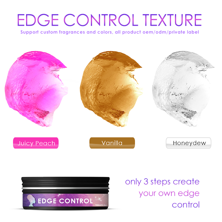 Wholesale private label strong hold hair edge control edge wax without residue