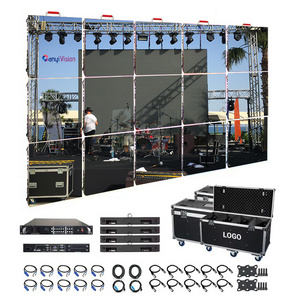 P3.91 outdoor led display screen waterproof 500*1000mm size die cast aluminum material led video wall