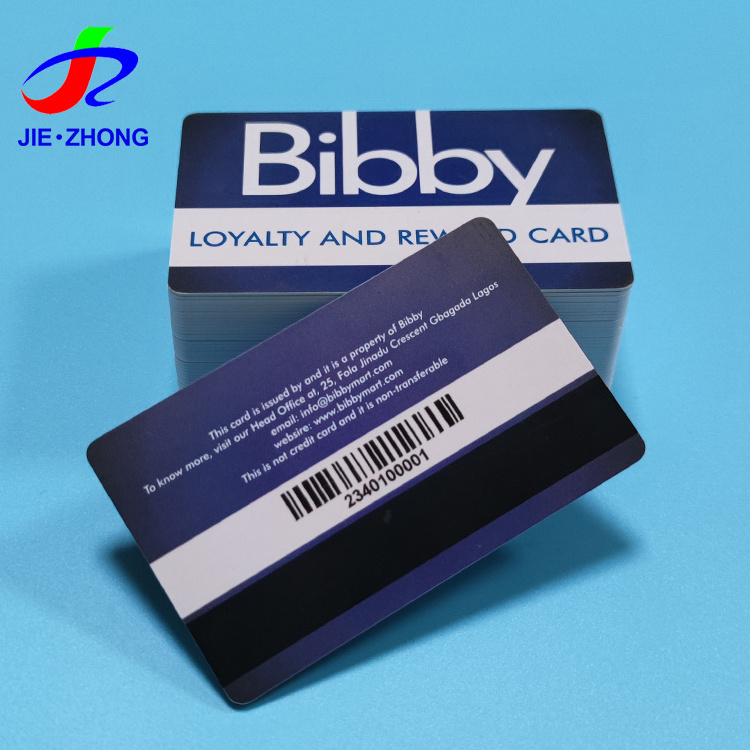 Factory Custom Printing Cr80 Magnetic Stripe Membership Loyalty Card Vip Member Plastic PVC Cards