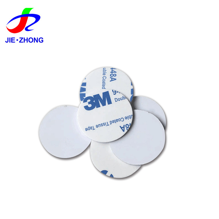 125khz LF Chip TK4100 T5577 PVC Plastic RFID Round Blank Coin Tag For Access Control