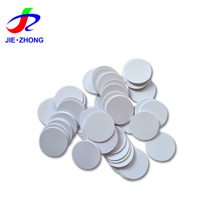 125khz LF Chip TK4100 T5577 PVC Plastic RFID Round Blank Coin Tag For Access Control