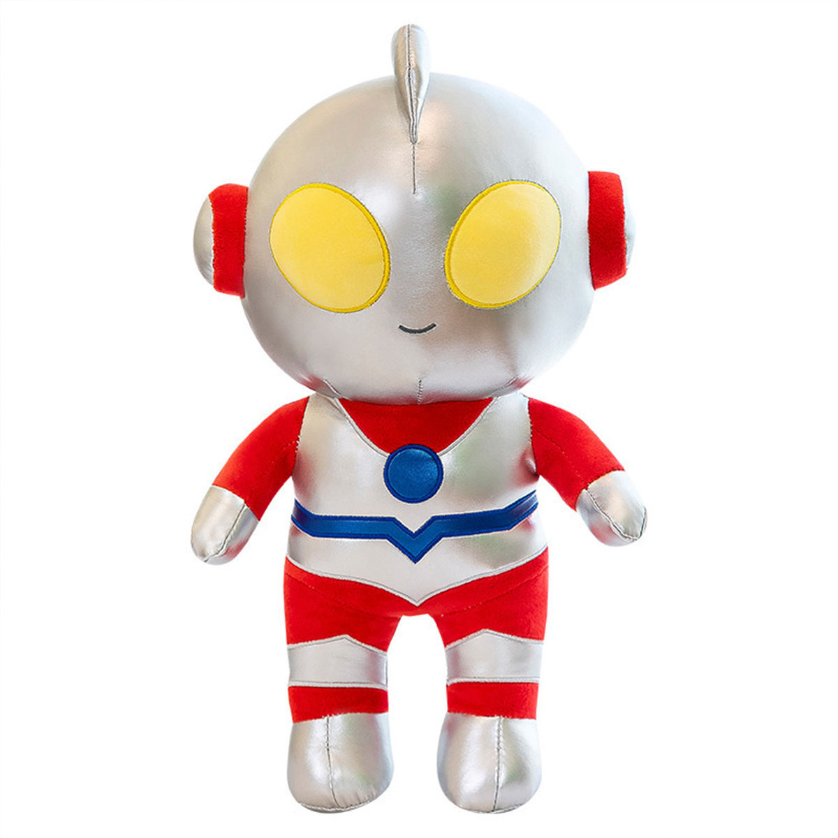 New Style Cute Soft Pillow Doll Red And Blue Big Eyes Ultraman Plush Toy Bedtime Toys For Children s Gift