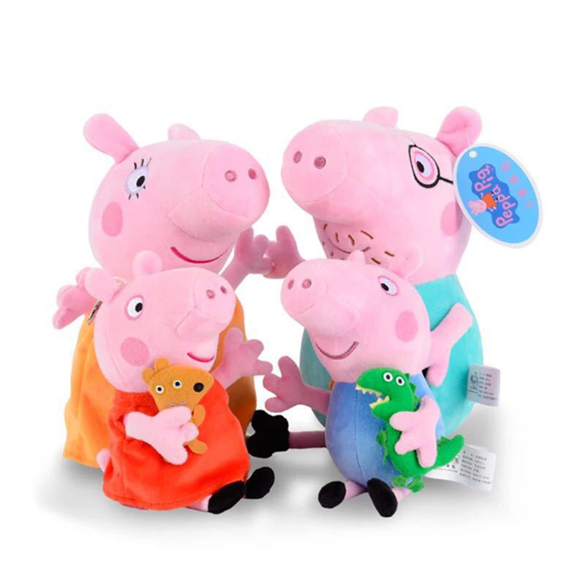 Hot Selling Piggy plush  action figure A family of four new George Pe-ppa dolls Cartoon  Anime Stuffed  Pink Pig Plush Toys