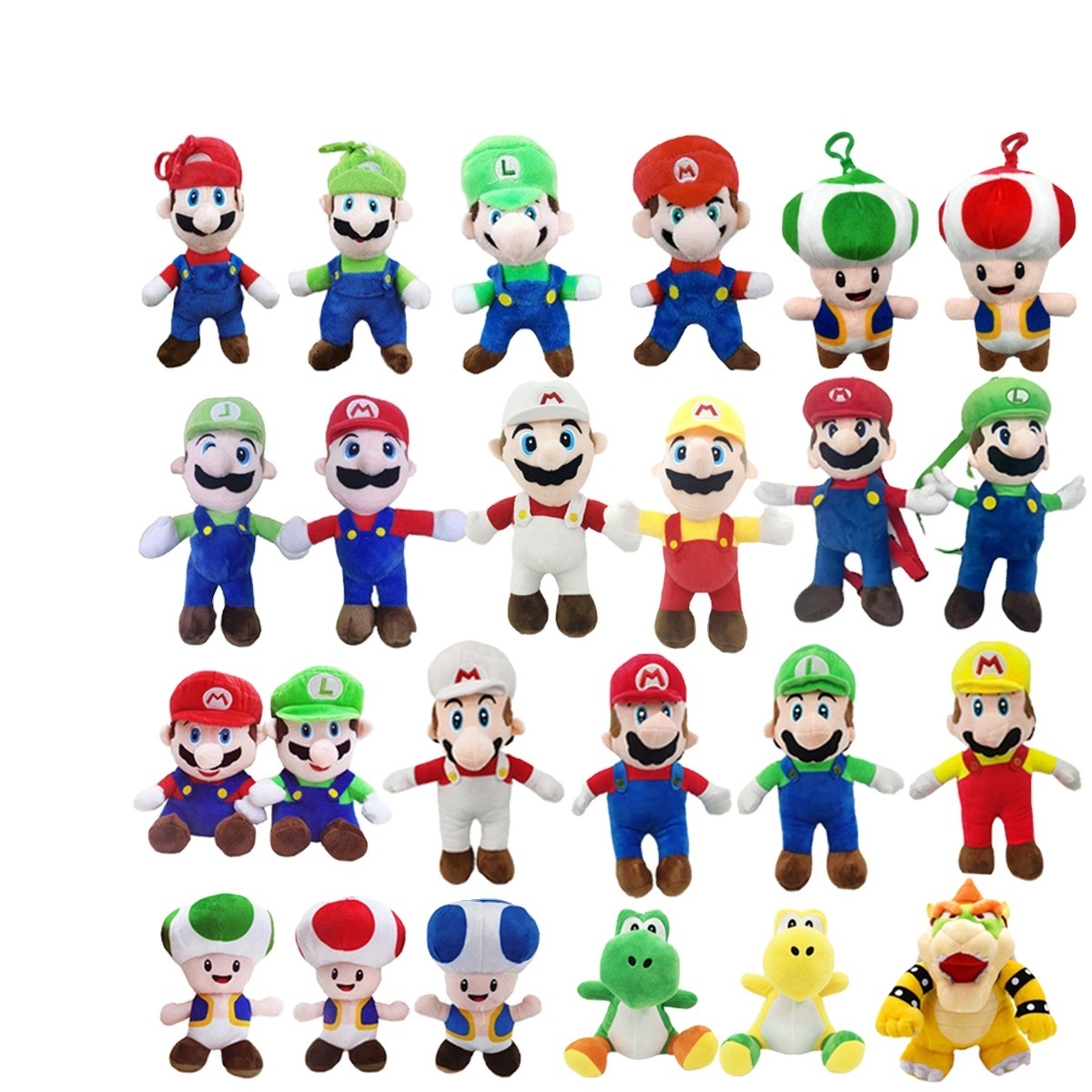 Hot custom high quality Mario Game plush toy action figure Mario Luigi Mushroom man Chino Bio doll Christmas gift kids