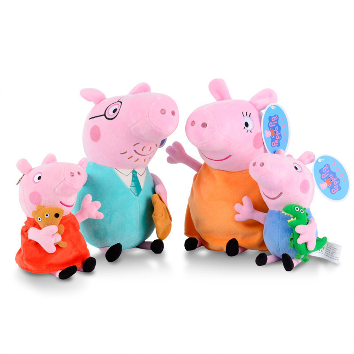 Hot Selling Piggy plush  action figure A family of four new George Pe-ppa dolls Cartoon  Anime Stuffed  Pink Pig Plush Toys