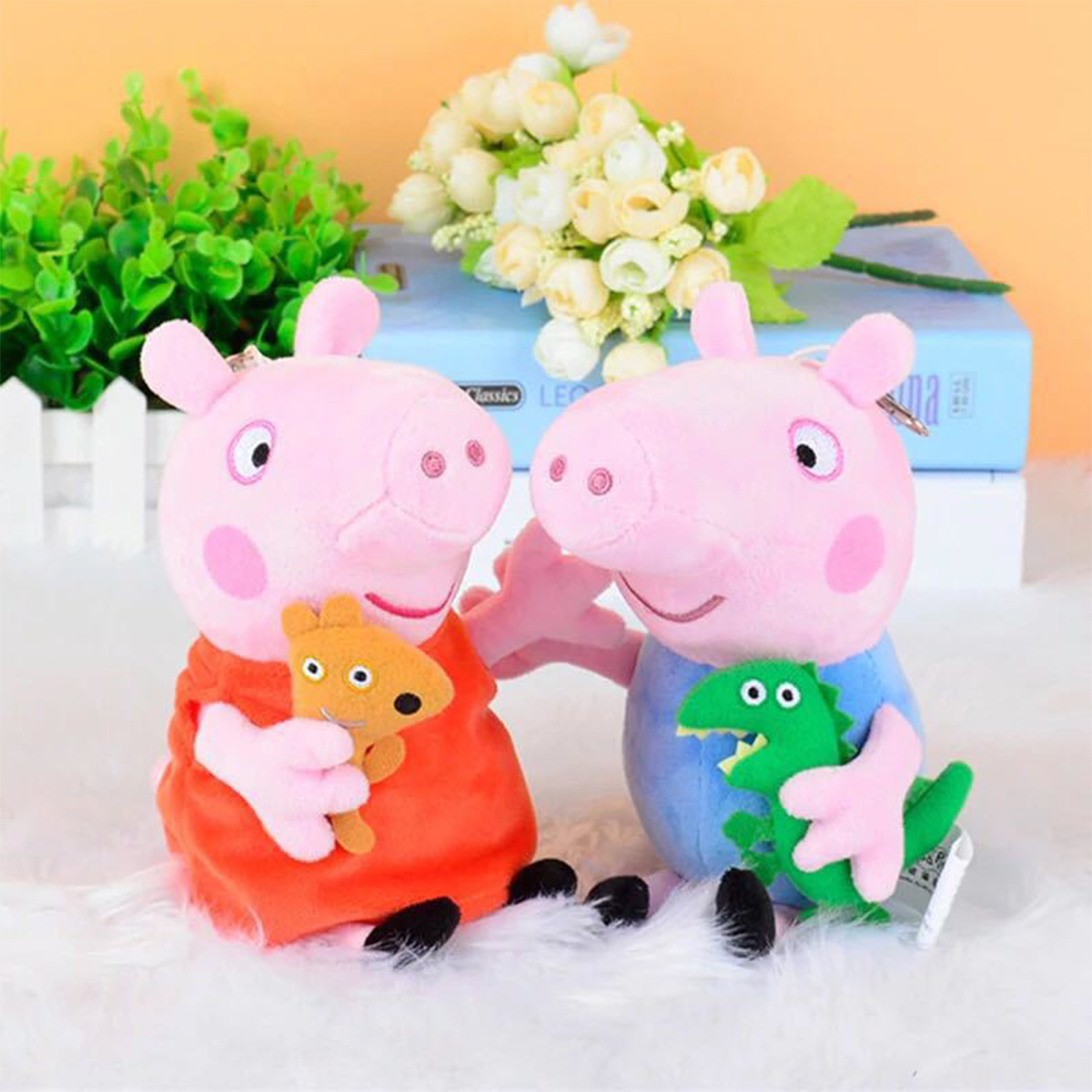 Hot Selling Piggy plush  action figure A family of four new George Pe-ppa dolls Cartoon  Anime Stuffed  Pink Pig Plush Toys