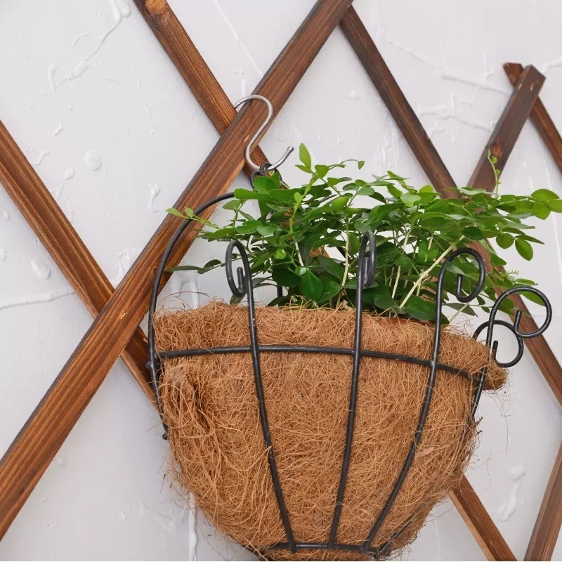 Shelf Corner Indoor Wall Mounted Plants Bracket Wall Rattan Hanging Basket