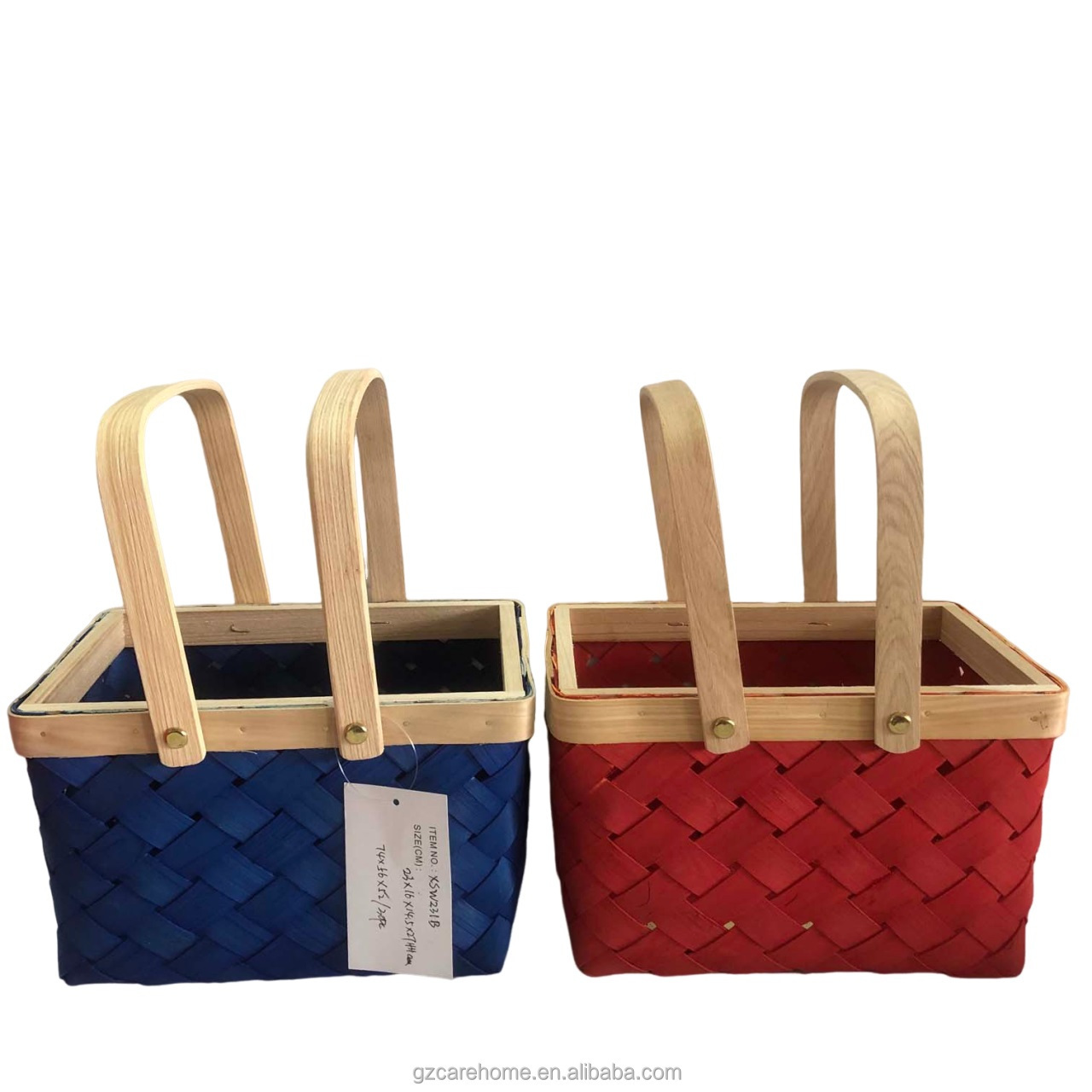 Woven Christmas Gift Boxes Small Flat Bread Food Storage Baskets Bamboo Easter Basket With Handles  Valentines Day Wood Baskets