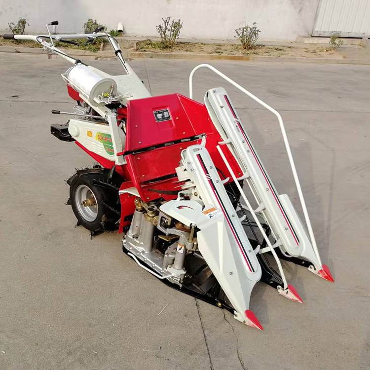 Self-propelled small rice and wheat baler Multi-function petrol mower Grass harvesting machine