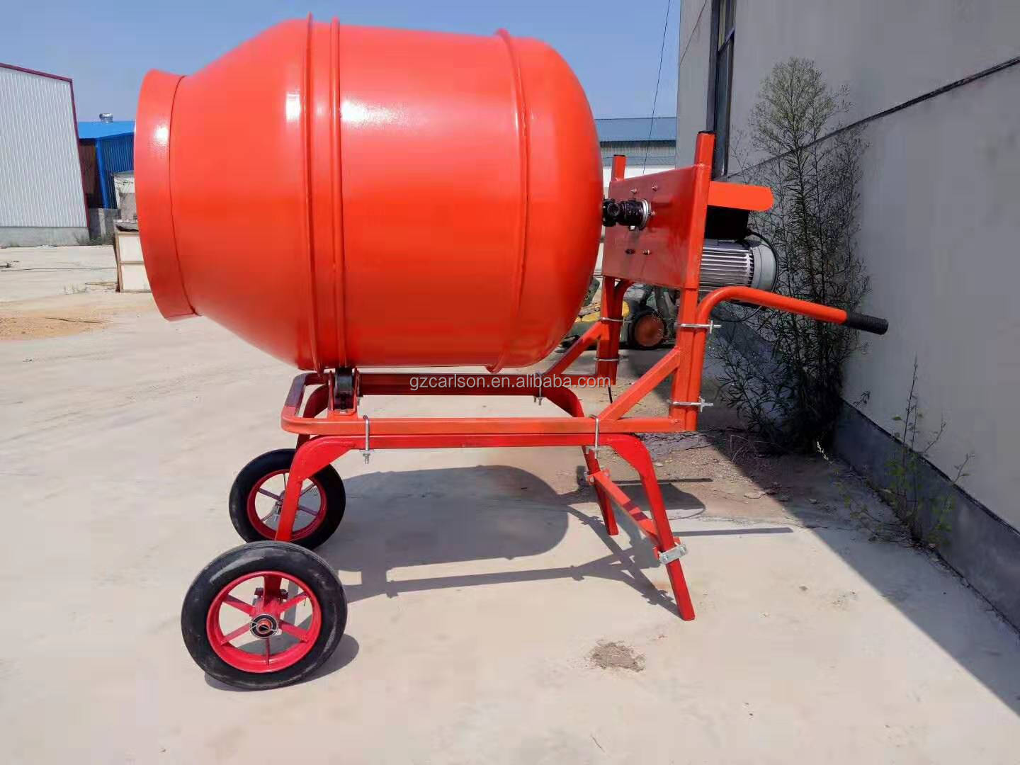 Portable Small Hand Push Feed Cement Concrete Mortar Mixer 120L Concrete Mixer