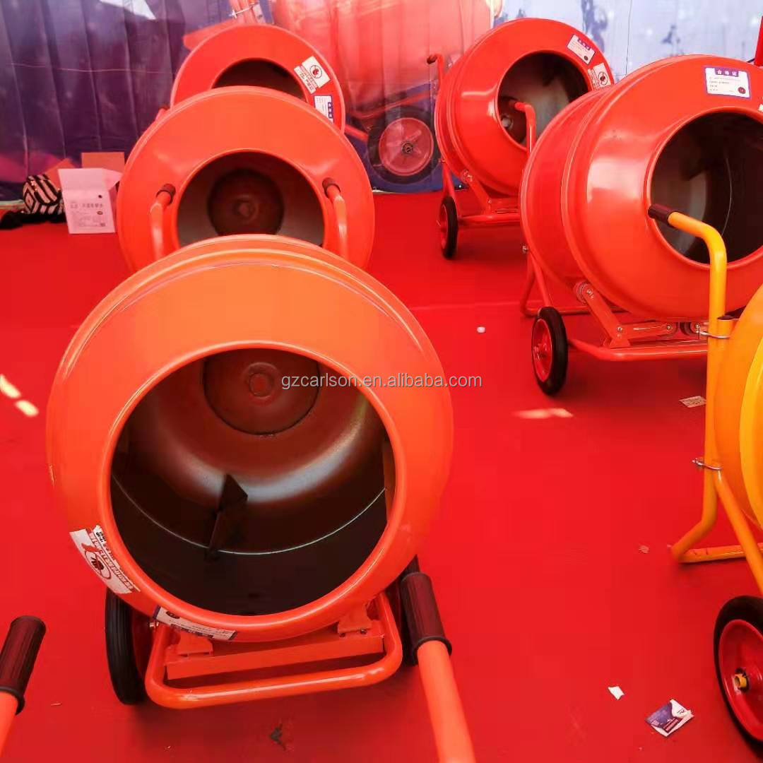 Portable Small Hand Push Feed Cement Concrete Mortar Mixer 120L Concrete Mixer