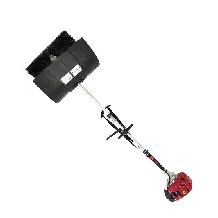 Hand-held lawn brush Two stroke gasoline engine artificial grass sweeper